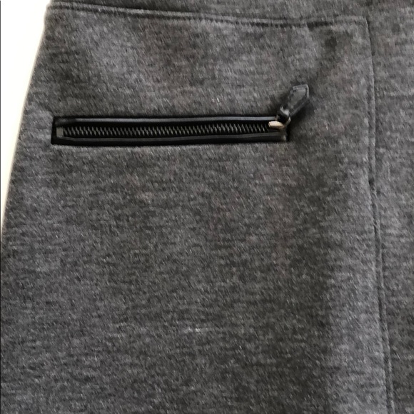 NWT WHBM Zipper Gray Ponte Stretch Mini Skirt 4 - Picture 14 of 16